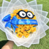 Bright, bold, and bursting with joy! This Minion-themed bouquet features radiant yellow