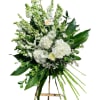 A heartfelt goodbye with these stunning greens and whites formed in a
