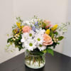 Bright and uplifting, this refreshing bouquet features vibrant yellow snapdragons, cheerful white