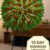 Send a clear, loving message with this impressive tropical wreath. Featuring a