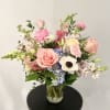 An exquisite English Garden styled arrangement of our prettiest pastel blooms from
