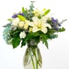 Our Bold Collection&#039;s Blue Birthday Wishes features fabulous blooms in white, blue