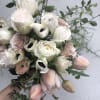 Go classic with this chic, natural hand tied bouquet in whites and