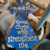  This resin wood cross is a very sweet sentiment . It
