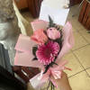 Micro style bouquet featuring a peony flower