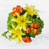 Featuring a vibrant array of lilies, spray roses, and hydrangea, this wonderful