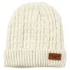 Indulgently soft and infinitely cozy, this chenille cable-knit beanie hat complements almost