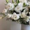 Elegant white flowers arraignment 