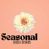 Gorgeous arrangement of dahlias, ranunculus, calla lilies, and peach roses.
