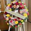 Sympathy Banner -RIBBON MESSEAGE
Please leave your banner messages (left and right) in