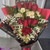Bouqueth de rosas ROJAS con papel coreano HERMOSO PARA TODA OCASION