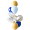10-Balloon Latex &amp; Confetti Cluster (Helium-Filled)

Add instant charm and color to your