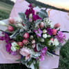 30 tulips and seasonal flowers for a unique and beautiful bouquet for