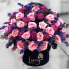 Purple Sensation our exclusive design of fresh flowers in the beautiful box