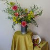 Using texture, shape and color, this small wild flower bouquet is perfect