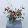 Using texture, shape and color, this small wild flower bouquet is perfect