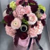 So lush! This luxe box features pink and red stems with green