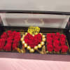 Mothers days gifts floral arrangement MOM box roses.  