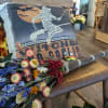 Wooden broom with various dried flowers. 
*Pillow not included - broom only.
*This