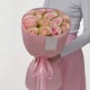 Bouquet of pink roses.

Standard size - 9 roses
Deluxe size - 15 roses
Premium