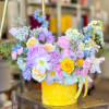 A modern take on floral gifting, this mixed flower box is a