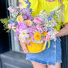 A modern take on floral gifting, this mixed flower box is a