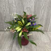 Wildflower arrangement designed to look like the flowers were fresh picked along