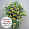 Express your deepest sympathy with this floral monument, a beautiful tribute to