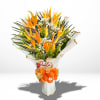 *A dazzling dozen of birds of paradise blooms, all styled up in