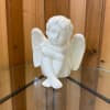 Porcelain Cherub 8&quot; tall 