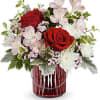 Illuminate your space with our Garden Glow bouquet, showcasing vibrant red and