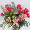 Flamingo is a fun pink arrangement that features Pink Asiatic Lilies, Pink