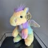 Adorable fluffy rainbow Pegasus stuffed animal