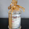 Rose quartz crystal candle. Rosewood and Bergamot.12 Oz. 70 burn hours with