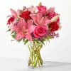 Fall in love with the red and pink florals of our Lucky