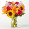 A playful combination of hues and texture, this bouquet will fill their
