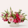 Sweet as can be, this blushing bouquet of hot pink blooms is