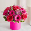 Think pink&rdquo; takes on new meaning with this vivacious bouquet, which comes