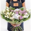 Mixed flowers bouquet, from romantic and gentle to an edgy and interesting