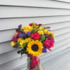 Colorful and vibrant mix of flowers 