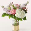 Luxury arrives at their doorstep with this beautiful bouquet of soft pink