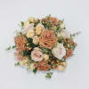 Nudist is a fun neutral design featuring gorgeous Toffee Garden Roses, Quicksand