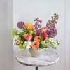 A seasonal explosion of color and luxury flowers. Colors and flowers may