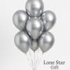 Sleek, stylish, and timeless &mdash; our Luxury Silver Chrome Balloon Bouquet features