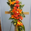 Roses, asiatic lilies, mini carns or spray roses with traditional and tropical