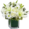 The Healing Tears is handcrafted with White Roses, White Lilies, White Mums