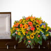 Colorful mix with sunflowers, roses, glads, lilly&rsquo;s, delphinium, and a mix of