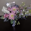 It all started with a vase. A metallic lavender so light it