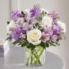Lavender and White flowers perfectly arranged 