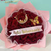 Anniversary Rose Bouquets with a Gold Wreath &ndash; Special Anniversary Rose Bouquets
An